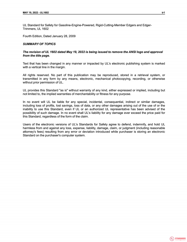UL 1602 PDF UL 1602 PDF